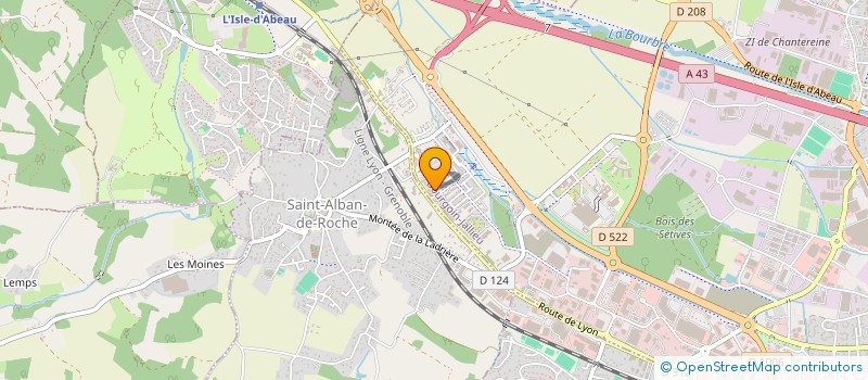 localisation de l'entreprise MONSIEUR HAMIDOU DIALLO  BOURGOIN-JALLIEU