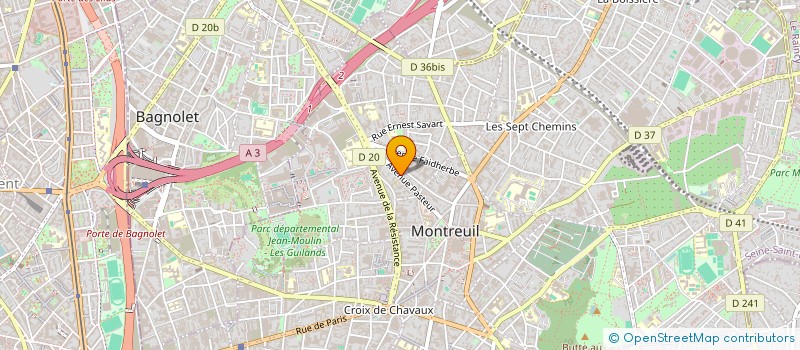 localisation de l'entreprise MONSIEUR HAMIDOU DIOP à MONTREUIL