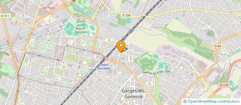 localisation de l'entreprise MONSIEUR HAMIDOU SOKHONA  GARGES-LES-GONESSE