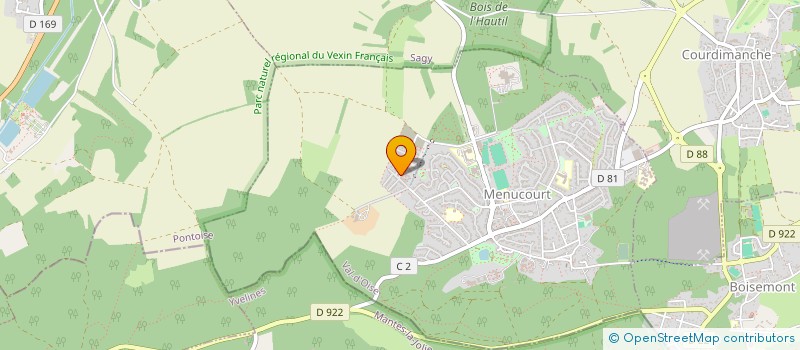 localisation de l'entreprise MONSIEUR HAMIDOU SOW  MENUCOURT