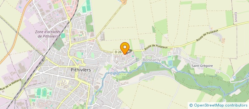 localisation de l'entreprise MONSIEUR HAMIDOU SY  PITHIVIERS