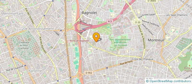 localisation de l'entreprise MONSIEUR HAMIDREZA TABAN à BAGNOLET