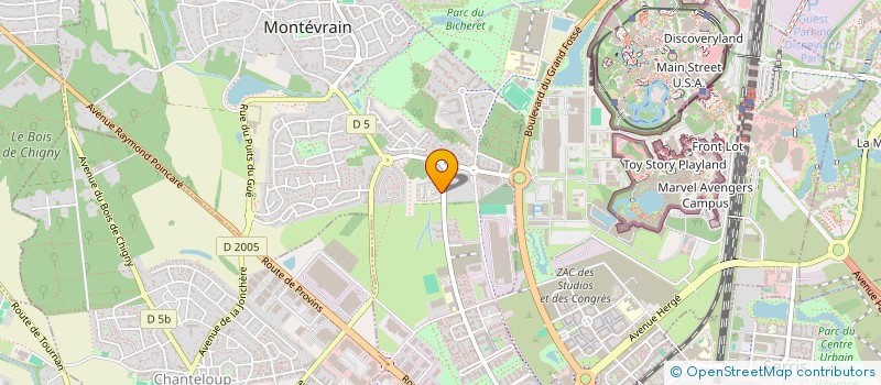 localisation de l'entreprise MONSIEUR HAMIDULLAH GHALEB  MONTEVRAIN