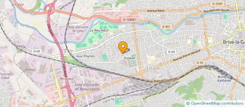 localisation de l'entreprise MONSIEUR HAMIDULLAH REZAI  BRIVE-LA-GAILLARDE