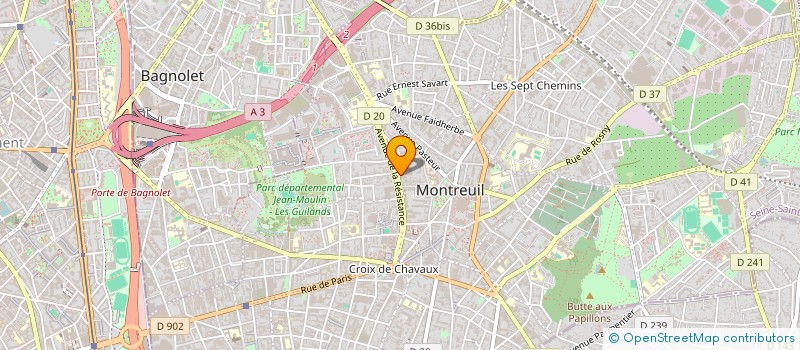 localisation de l'entreprise MONSIEUR HAMIDUR RAHMAN à MONTREUIL