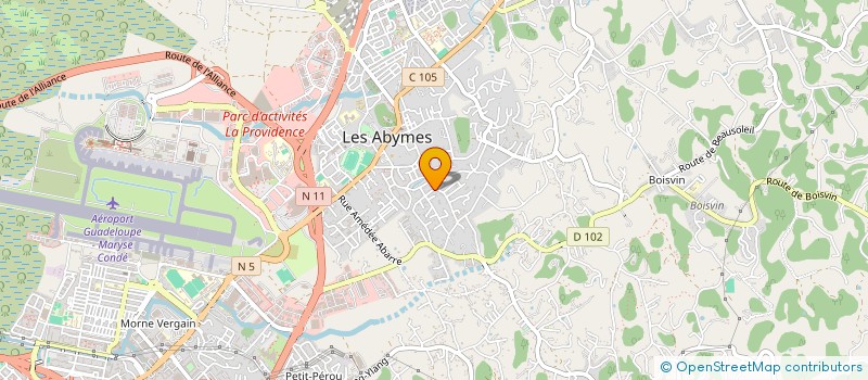 localisation de l'entreprise MONSIEUR HAMILTON FRAMPTON  LES ABYMES