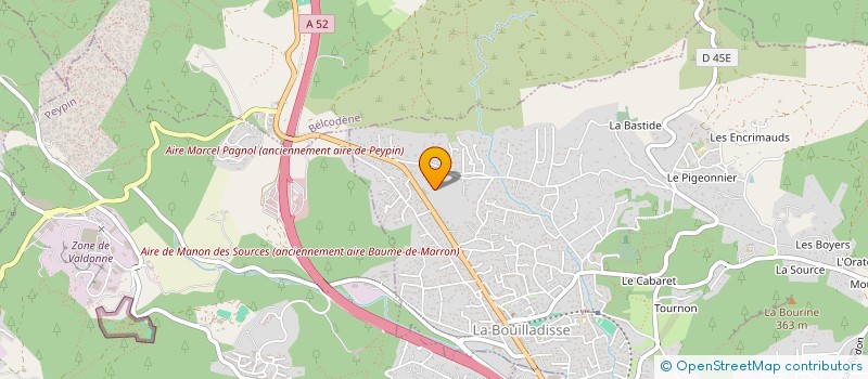 localisation de l'entreprise MONSIEUR HAMINE FERHATI  LA BOUILLADISSE