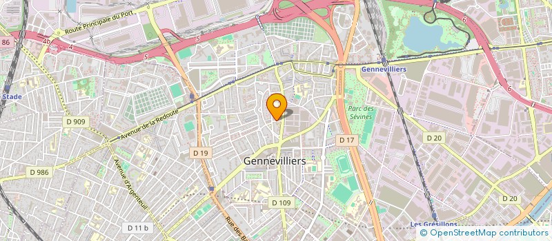 localisation de l'entreprise MONSIEUR HAMISHA NABIL  GENNEVILLIERS