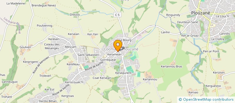 localisation de l'entreprise MONSIEUR HAMMADI CHARKAOUI  LOCMARIA-PLOUZANE