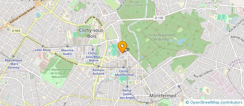 localisation de l'entreprise MONSIEUR HAMMED HANNI à CLICHY-SOUS-BOIS