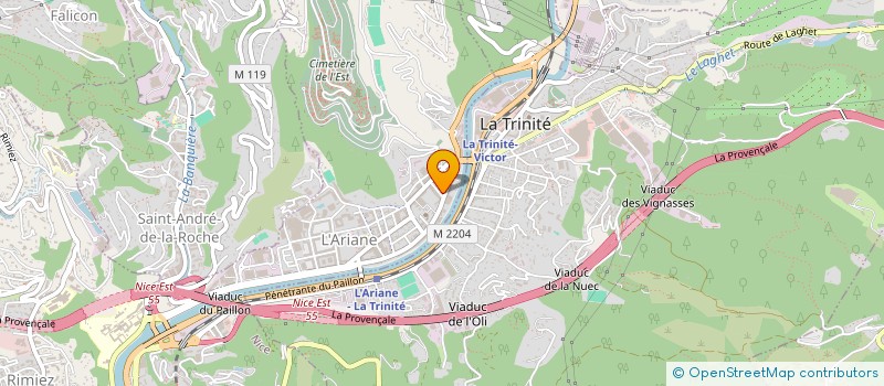 localisation de l'entreprise MONSIEUR HAMOU JABIR  NICE