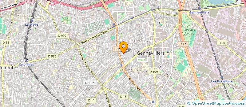 localisation de l'entreprise MONSIEUR HAMOUDA HAMOUMA à GENNEVILLIERS