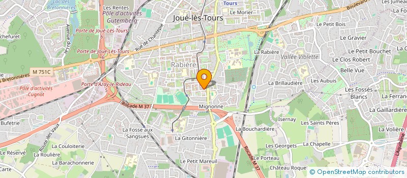 localisation de l'entreprise MONSIEUR HAMZA ABDELLAOUI  JOUE-LES-TOURS