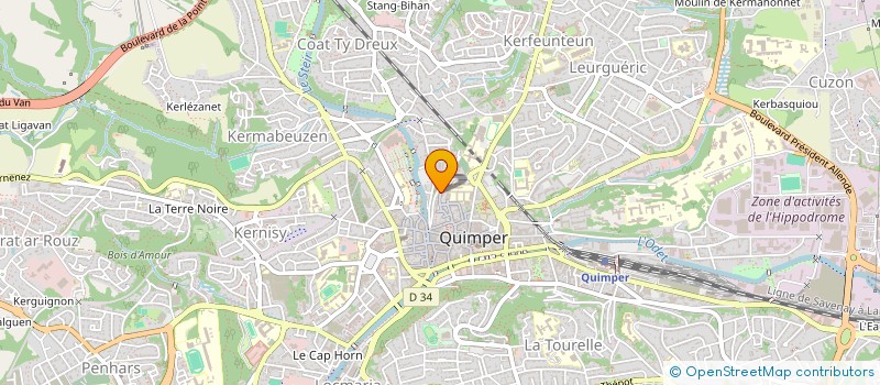 localisation de l'entreprise MONSIEUR HAMZA ABDERRAHMANI à QUIMPER