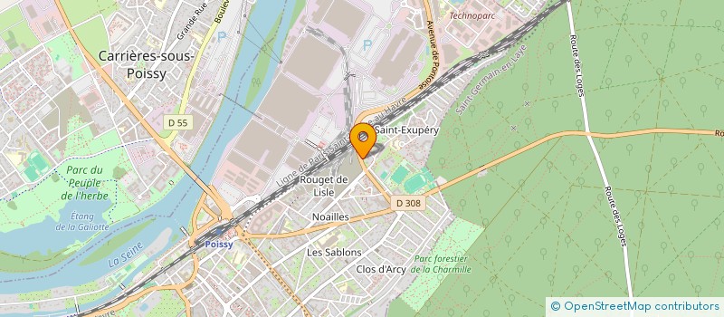 localisation de l'entreprise MONSIEUR HAMZA ADMICH  POISSY