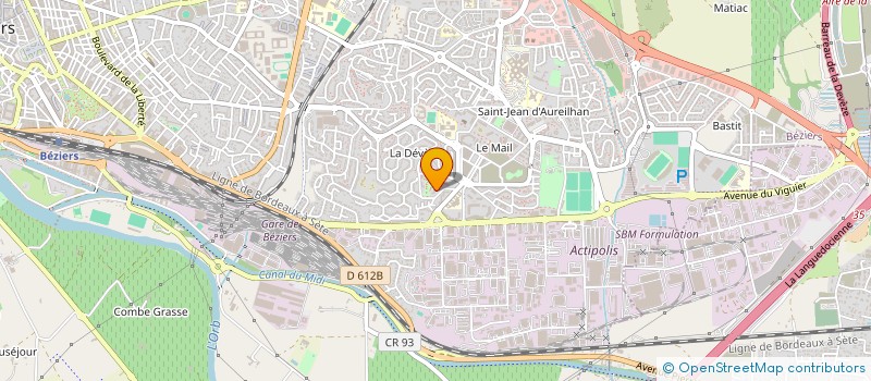 localisation de l'entreprise MONSIEUR HAMZA AHLALOUCH  BEZIERS