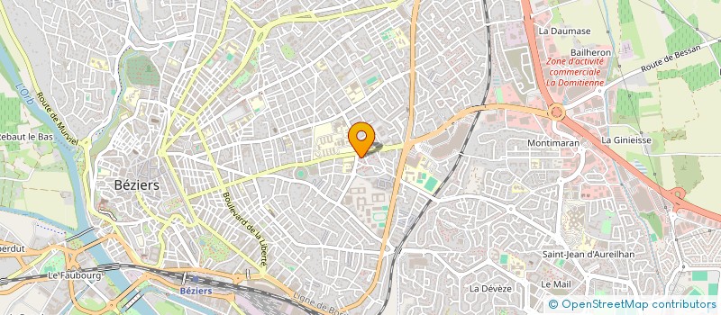 localisation de l'entreprise MONSIEUR HAMZA AJNAOU  BEZIERS