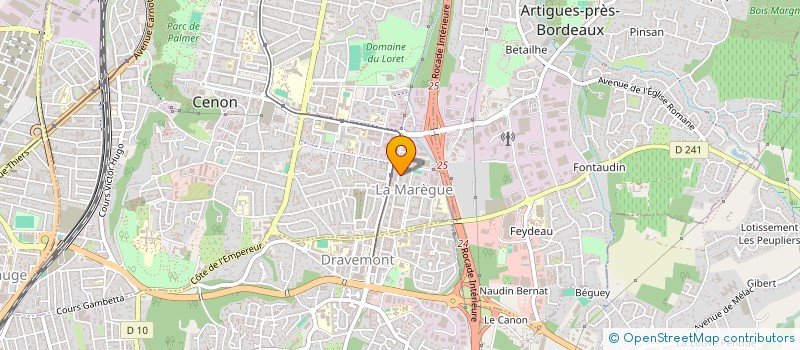 localisation de l'entreprise MONSIEUR HAMZA AKRACH  CENON