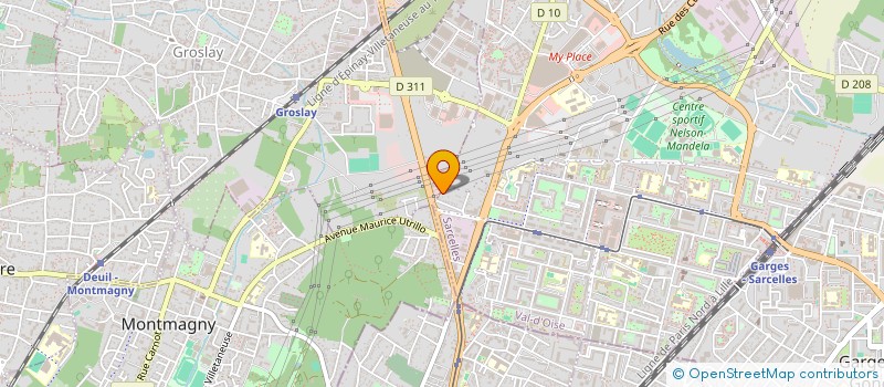 localisation de l'entreprise MONSIEUR HAMZA ALI  SARCELLES