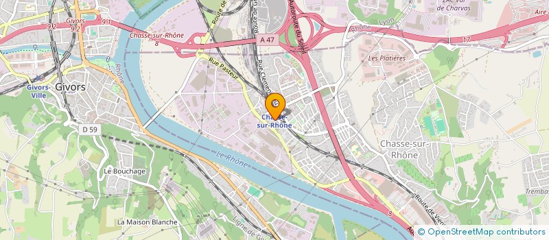 localisation de l'entreprise MONSIEUR HAMZA ALOUI  CHASSE-SUR-RHONE