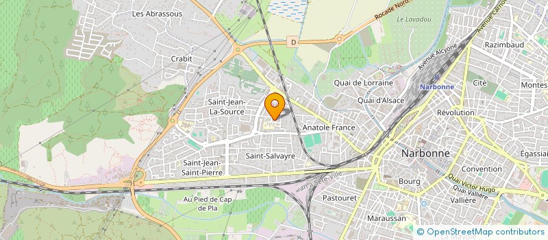 localisation de l'entreprise MONSIEUR HAMZA AYLAR  NARBONNE