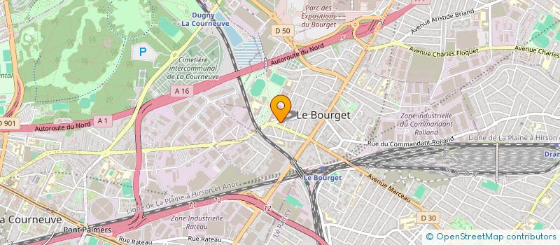 localisation de l'entreprise MONSIEUR HAMZA BAYOULI  LE BOURGET