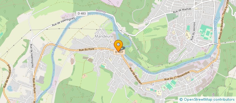 localisation de l'entreprise MONSIEUR HAMZA BELKADI  MANDEURE