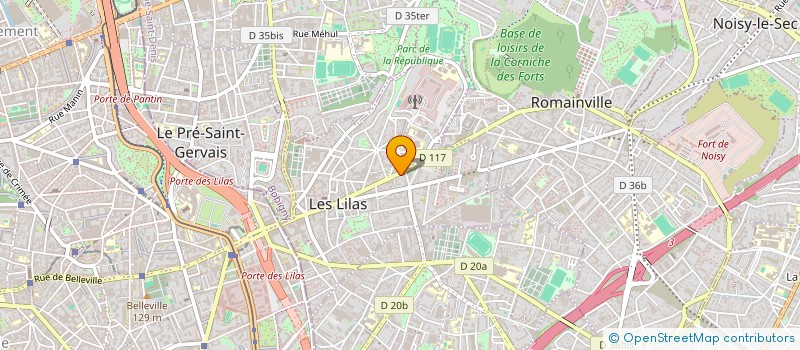 localisation de l'entreprise MONSIEUR HAMZA BENDAFI  LES LILAS