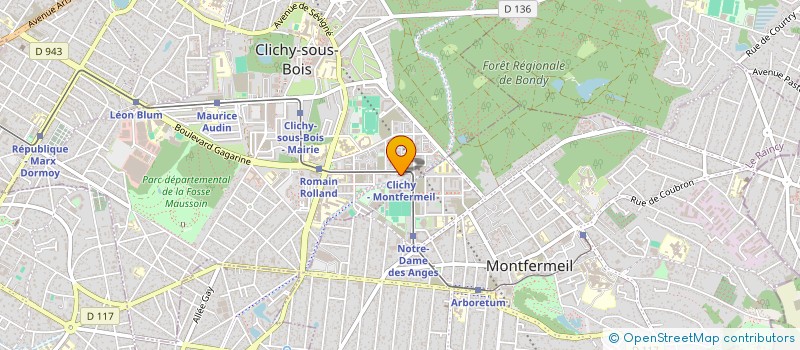 localisation de l'entreprise MONSIEUR HAMZA BERAICH à CLICHY-SOUS-BOIS