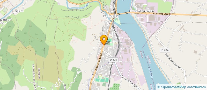 localisation de l'entreprise MONSIEUR HAMZA BOUAKKAOUI  LE POUZIN