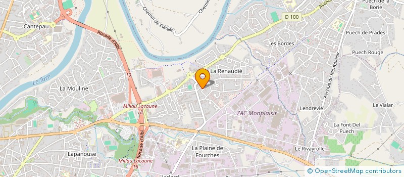 localisation de l'entreprise MONSIEUR HAMZA BOUKHORSA  ALBI