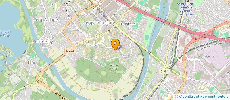 localisation de l'entreprise MONSIEUR HAMZA BOULAHCEN  CERGY