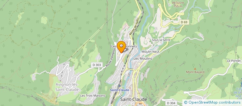 localisation de l'entreprise MONSIEUR HAMZA BOZOK à SAINT-CLAUDE