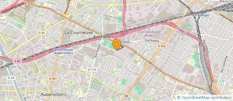 localisation de l'entreprise MONSIEUR HAMZA BROURI à LA COURNEUVE