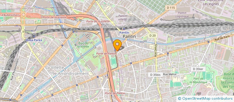 localisation de l'entreprise MONSIEUR HAMZA CHAHIR  PANTIN