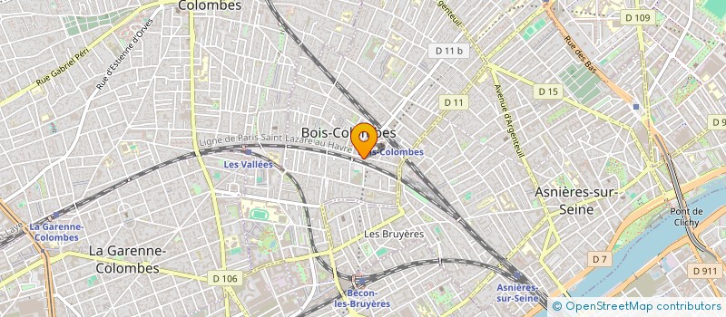 localisation de l'entreprise MONSIEUR HAMZA CHAKRELLAH à BOIS-COLOMBES