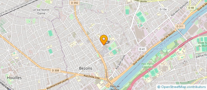 localisation de l'entreprise MONSIEUR HAMZA DABOUSSI  BEZONS