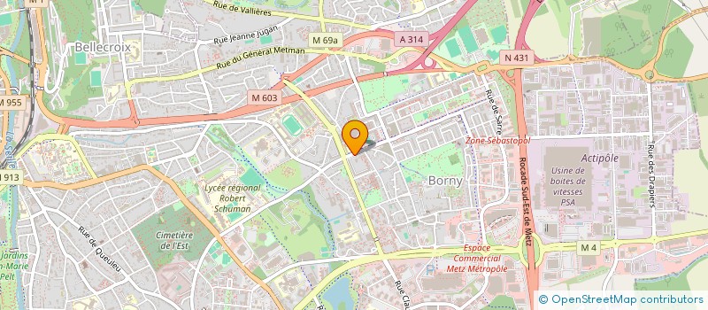 localisation de l'entreprise MONSIEUR HAMZA DAKHIL  METZ