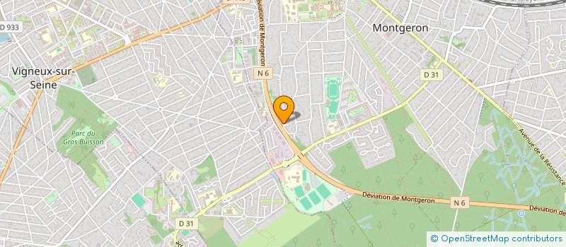 localisation de l'entreprise MONSIEUR HAMZA DAMACHE  MONTGERON