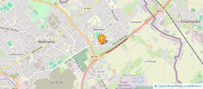 localisation de l'entreprise MONSIEUR HAMZA DEGUIDA  WATTRELOS