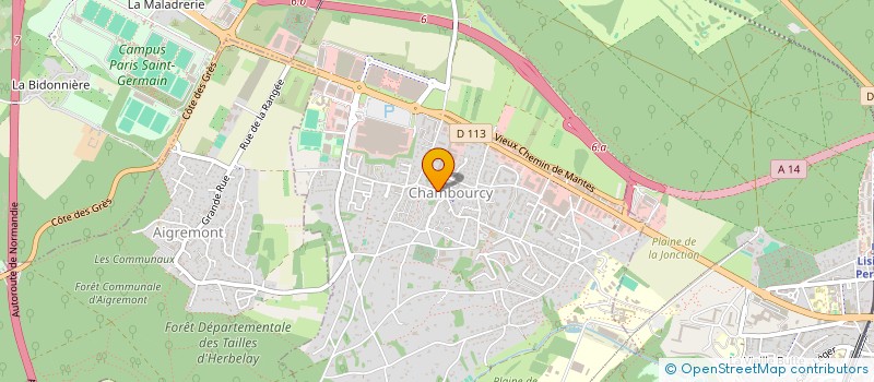 localisation de l'entreprise MONSIEUR HAMZA DJENAT  CHAMBOURCY