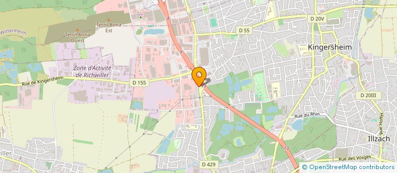 localisation de l'entreprise MONSIEUR HAMZA DOUMER  KINGERSHEIM