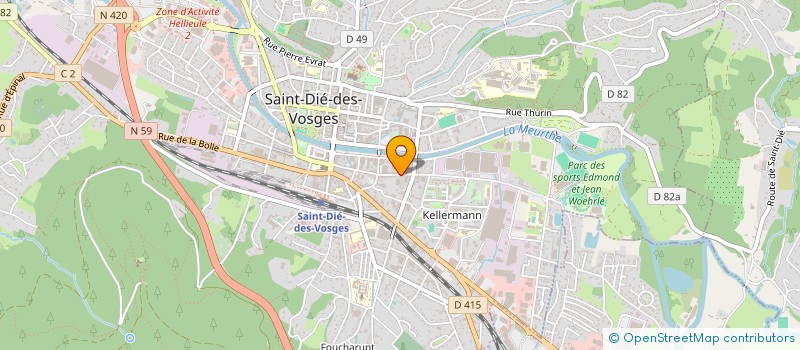 localisation de l'entreprise MONSIEUR HAMZA EL ALI  SAINT-DIE-DES-VOSGES