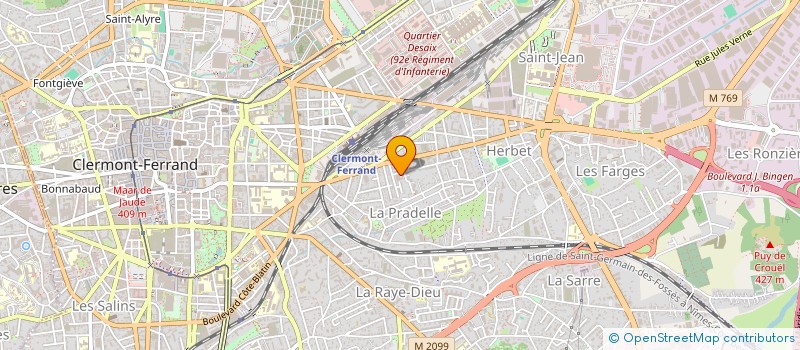 localisation de l'entreprise MONSIEUR HAMZA ELGHOUATI  CLERMONT-FERRAND