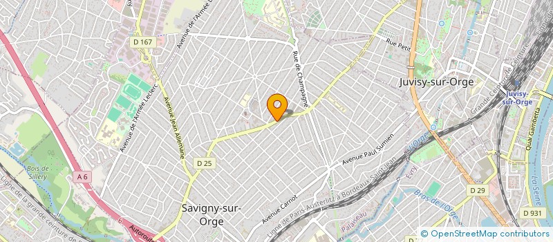 localisation de l'entreprise MONSIEUR HAMZA ELMELLAH à SAVIGNY-SUR-ORGE