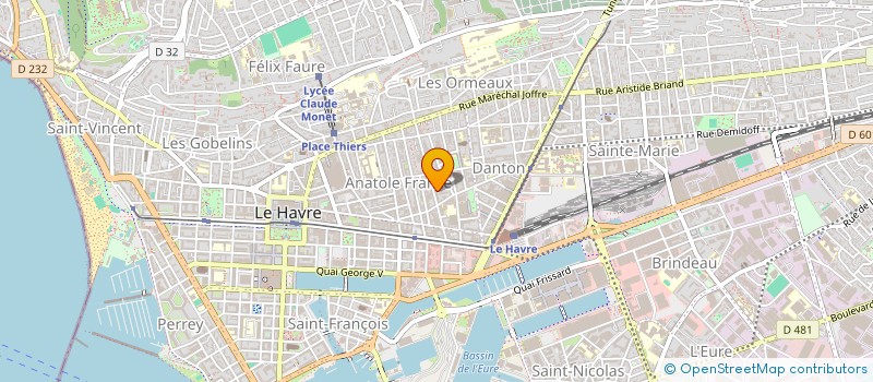 localisation de l'entreprise MONSIEUR HAMZA HAMADA  LE HAVRE