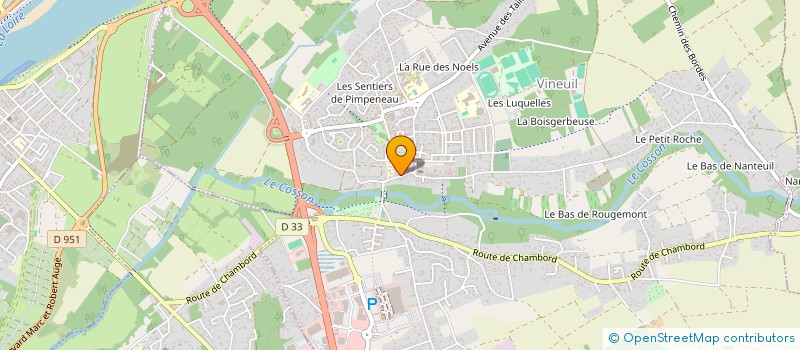 localisation de l'entreprise MONSIEUR HAMZA HAMMOUDOU  VINEUIL