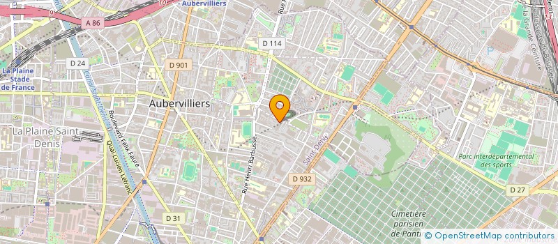 localisation de l'entreprise MONSIEUR HAMZA HARFI  AUBERVILLIERS