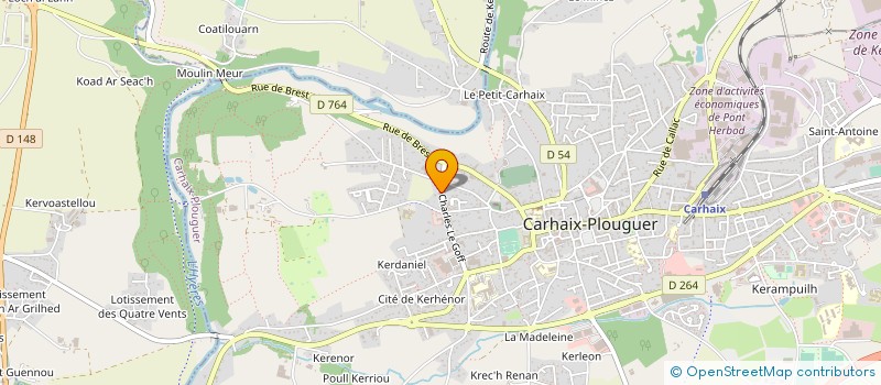 localisation de l'entreprise MONSIEUR HAMZA HASSEN  CARHAIX-PLOUGUER