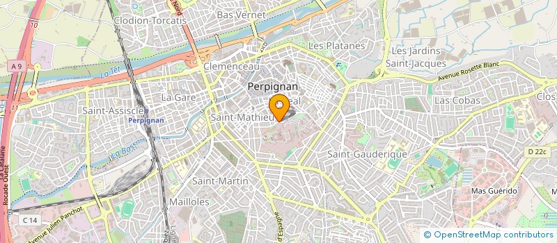 localisation de l'entreprise MONSIEUR HAMZA HILAL  PERPIGNAN